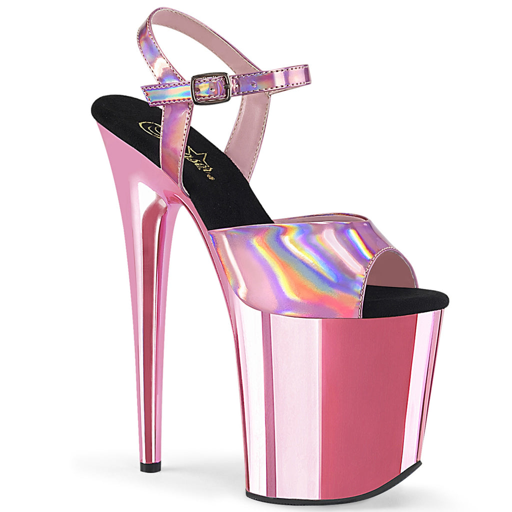 Pleaser Flamingo-809HG Platform Ankle Strap Sandal