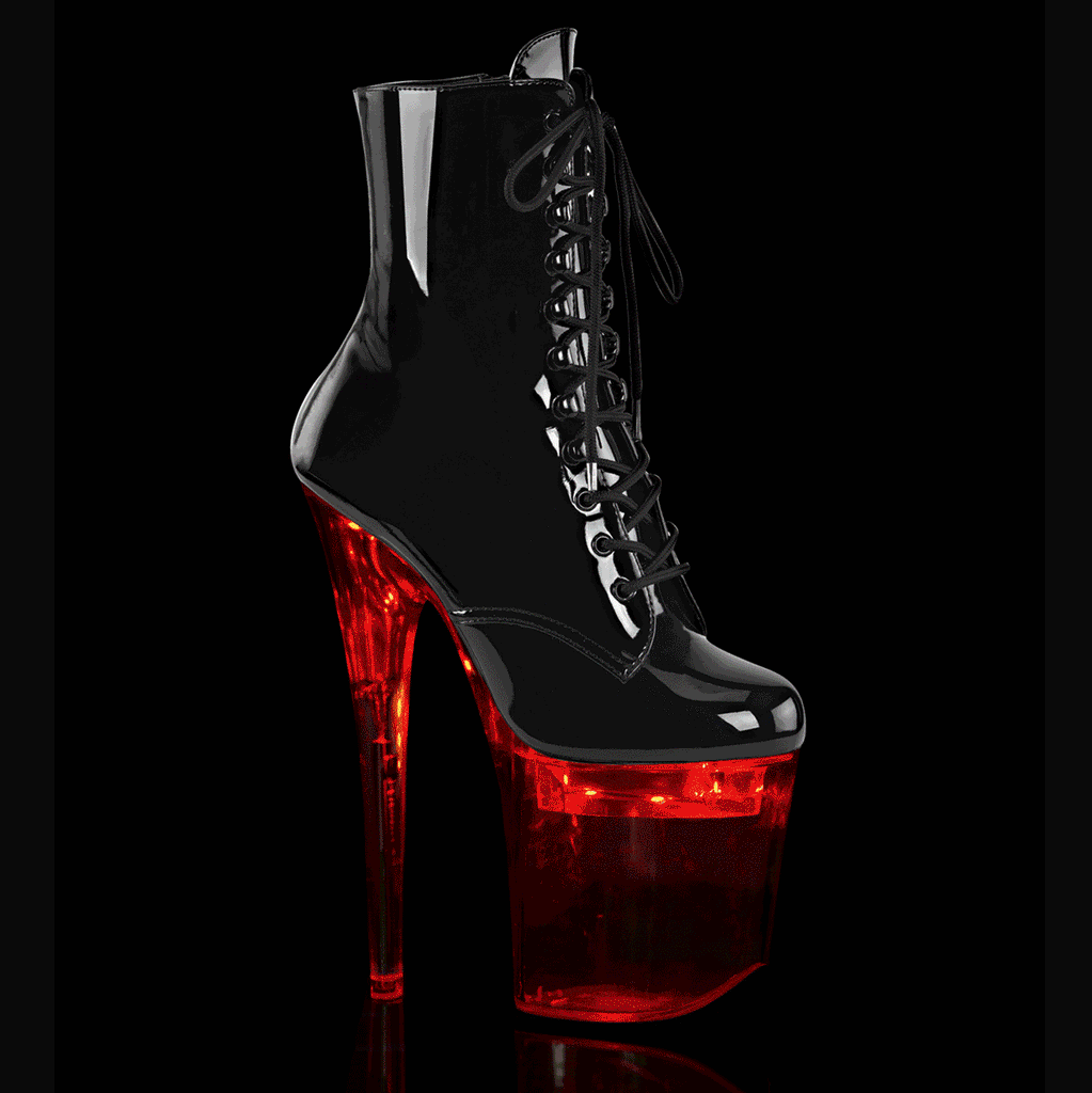 Pleaser Flashdance-1020-8 Chargeable Ankle Boot