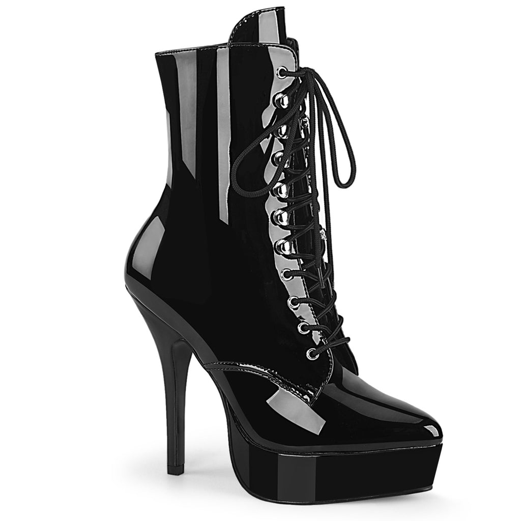 Pleaser Indulge-1020 Lace-Up Front Ankle Boot