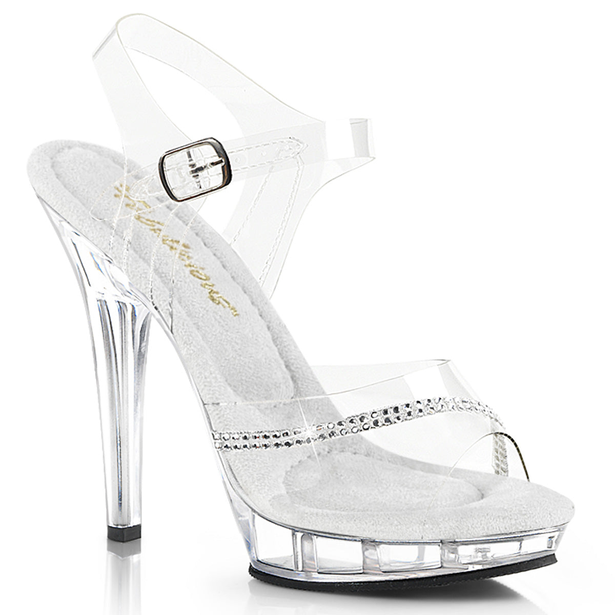 Pleaser Lip-108R  Platform Ankle Strap Sandal