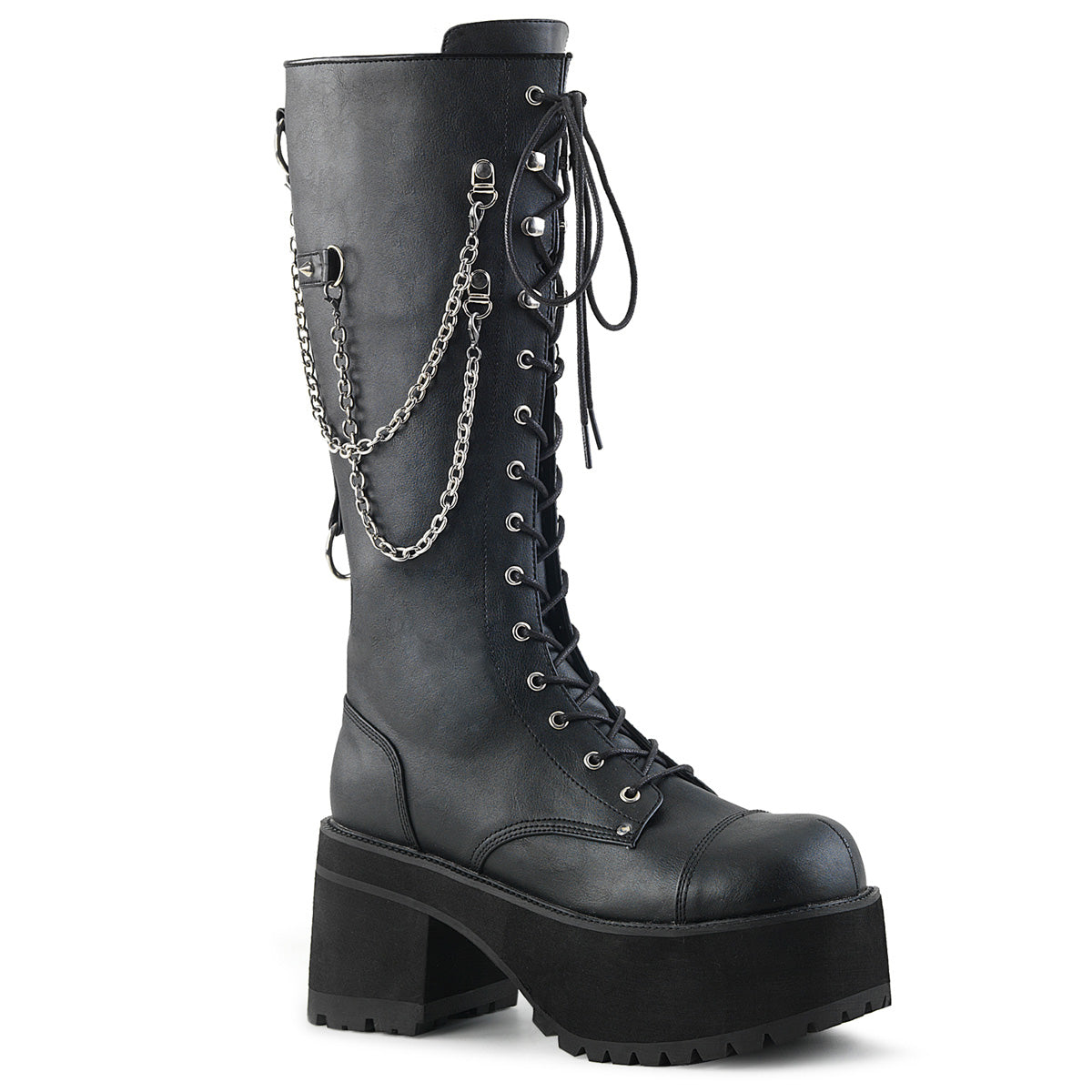 Demonia Ranger-303 Men's Lace-Up Front Knee High Boot