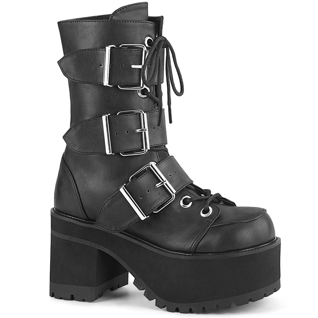 Demonia Ranger-308 Lace-Up Front Ankle Boot