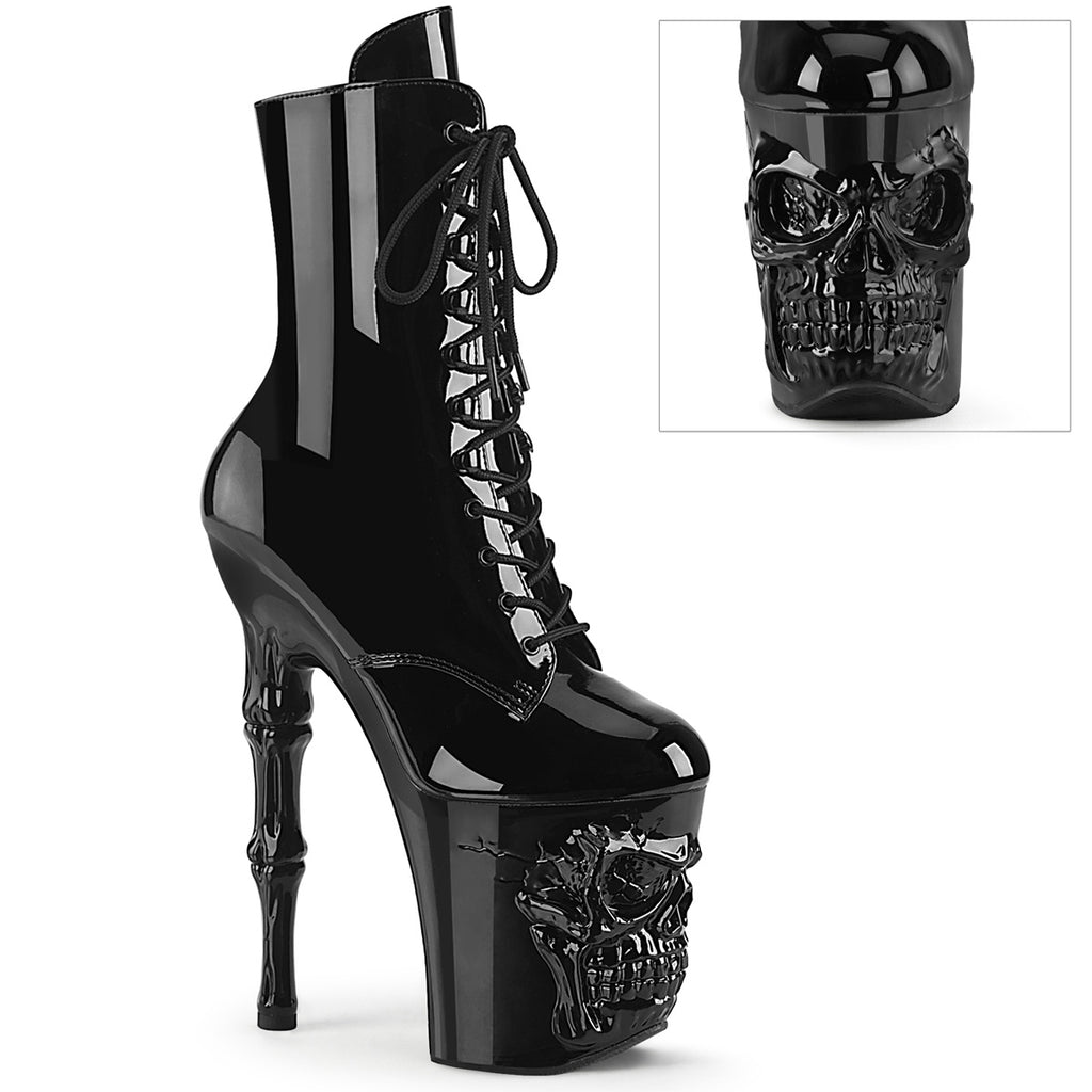 Pleaser Rapture-1020 Lace-Up Front Ankle Boot