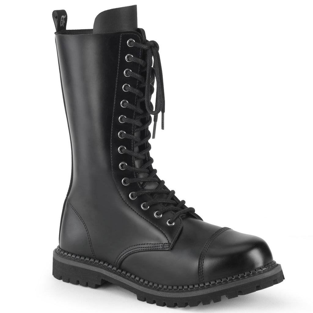 Demonia Riot-14 Men's Steel Toe Mid Calf Boot