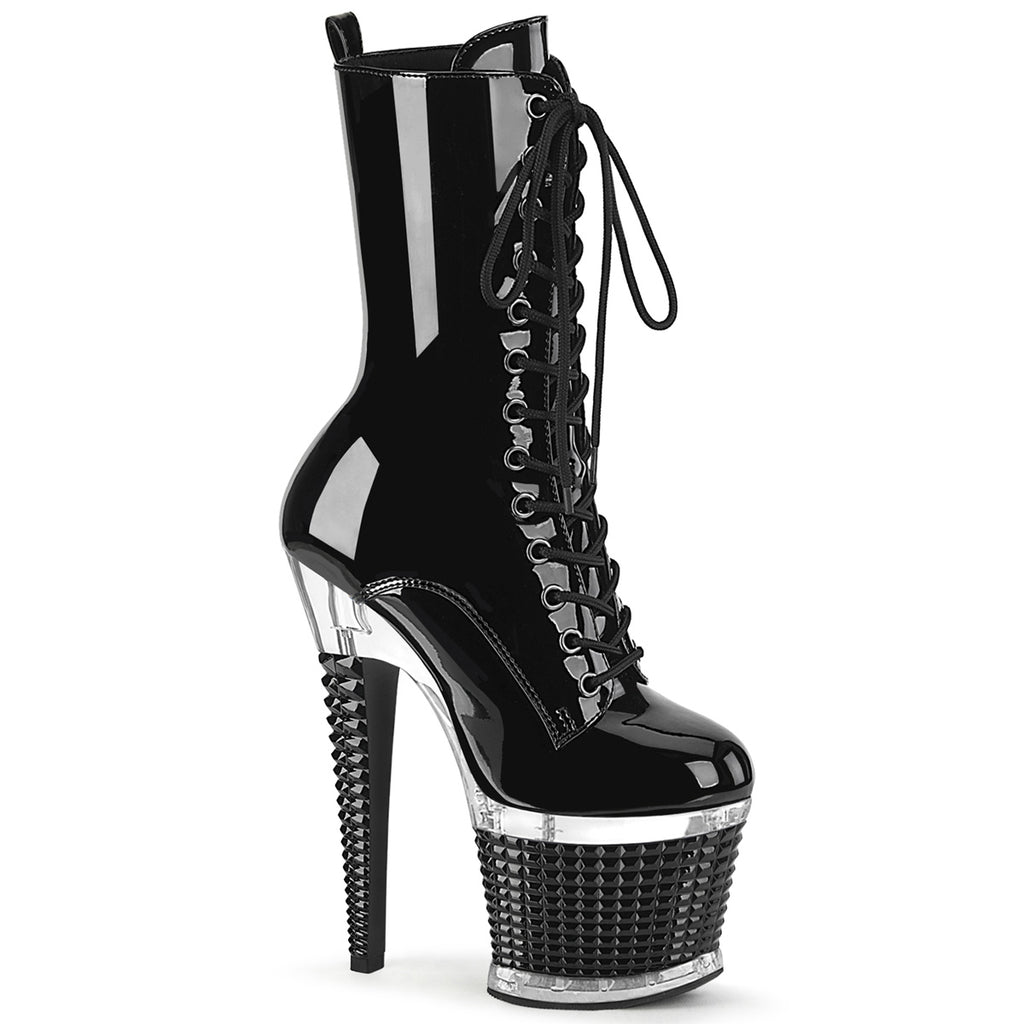 Pleaser Spectator-1040 Lace-Up Front Ankle Boot