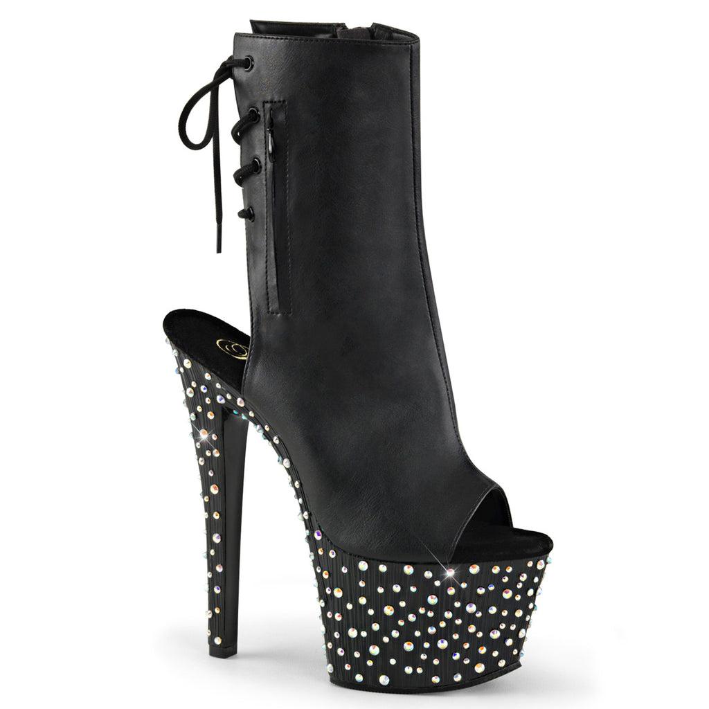 Pleaser Stardance-1018-7 Lace Up Ankle Boot
