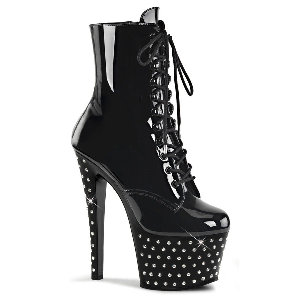 Pleaser Stardust-1020-7 Lace Up Ankle Boot