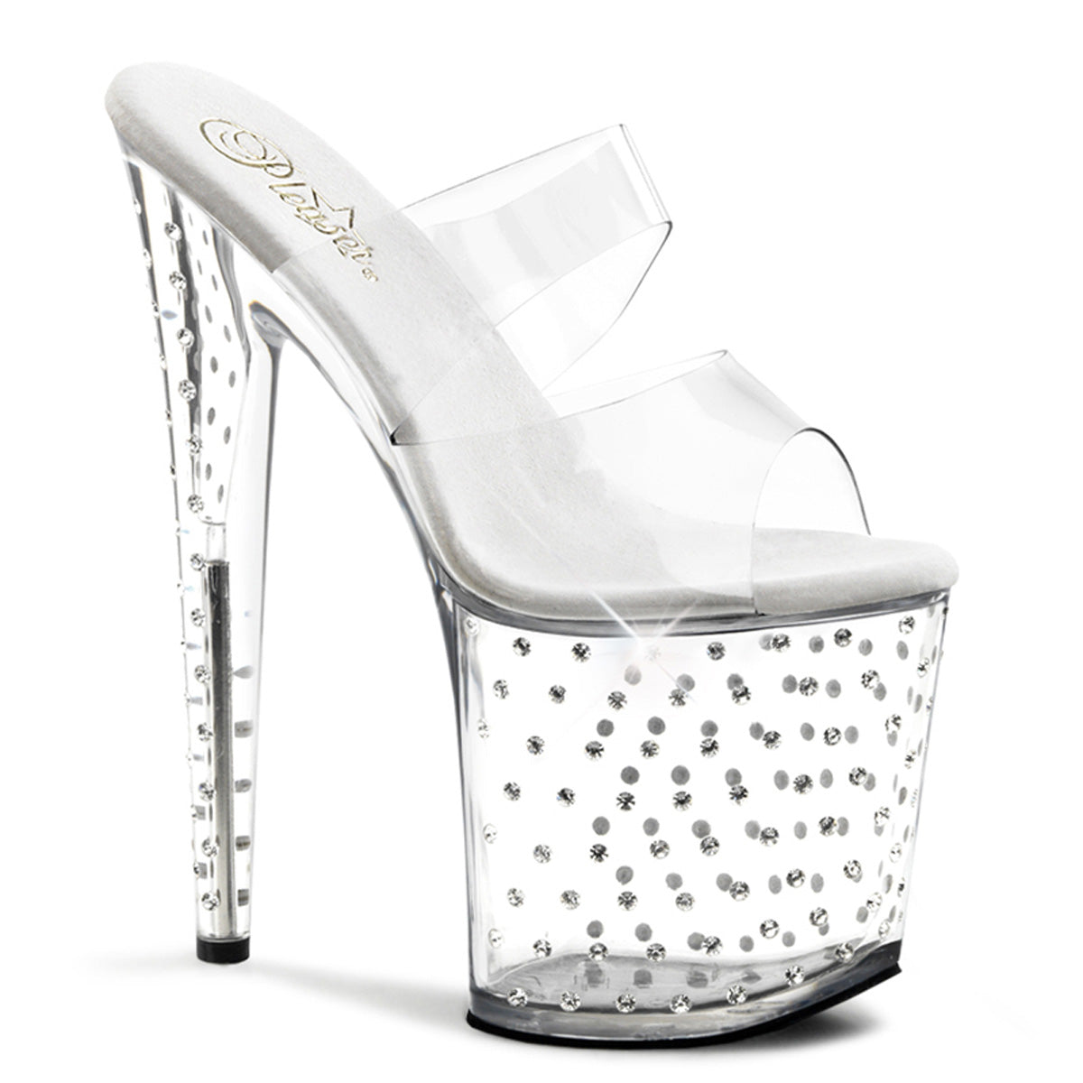 Pleaser Stardust-802 Two Band Platform Exotic Stripper Heels