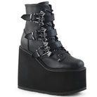 Demonia Swing-103 Wedge Platform Triple Buckle Boot