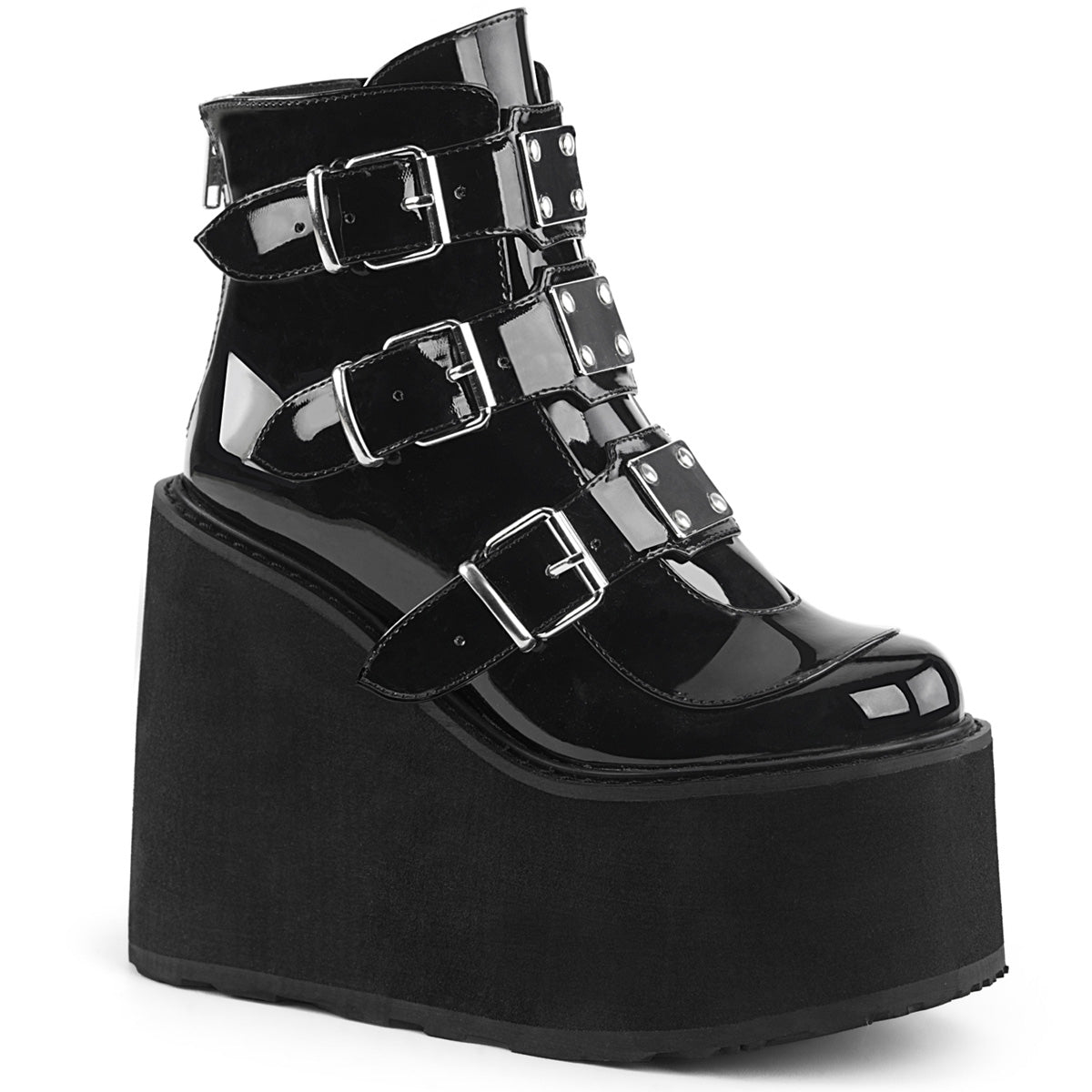 Demonia Swing-105 Wedge Platform Ankle Boot