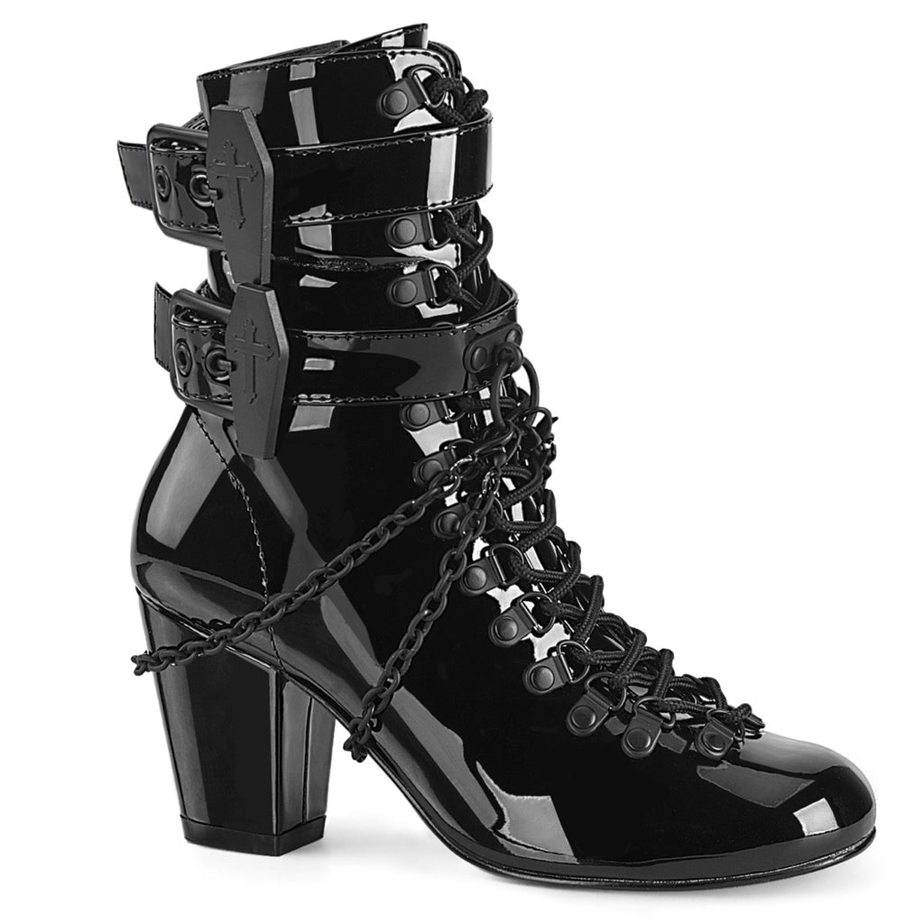 Demonia Vivika-128 Lace Up Ankle Boot